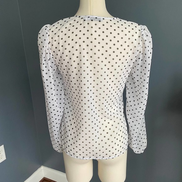 NAKD sheer ruched tops w/ polka dots (bundle of 2 shirts) - Picture 9 of 10